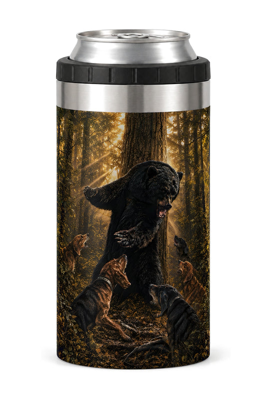 Deep Timber Bear Stand can cooler - front