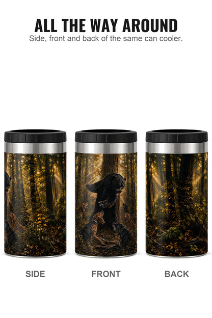 Deep Timber Bear Stand can cooler - side, front and back