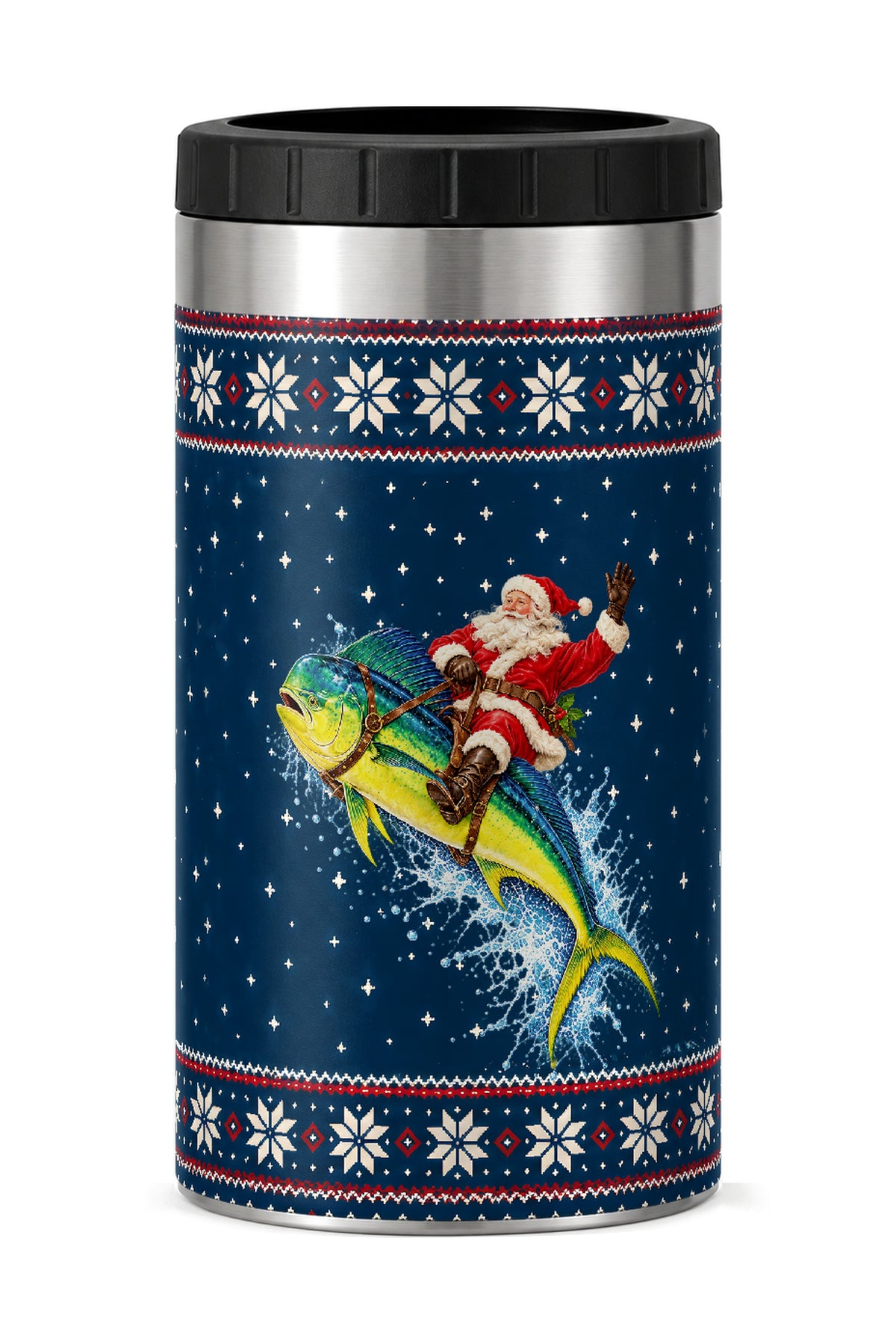 Santa Mahi Mahi Express can cooler - front