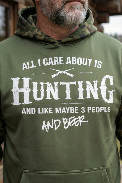 Performance Hunting Fleece-Lined Hoodie - All I Care Is Hunting – HT5X