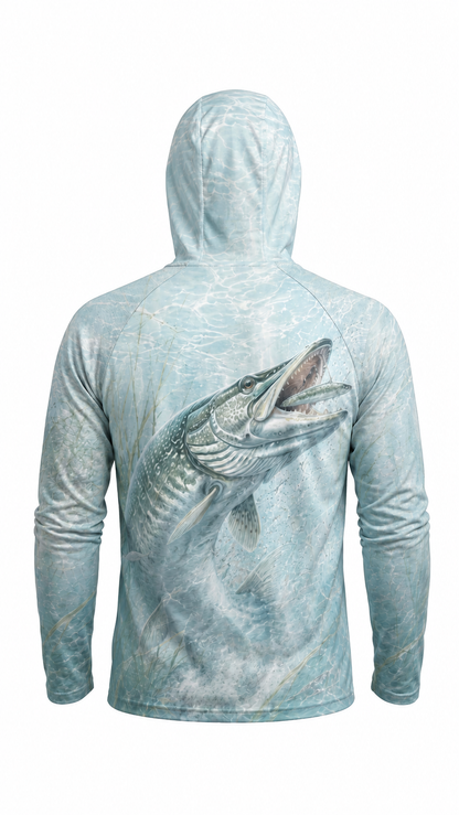 AirLite Fishing Sun Hoodie - Ghost Bay Musky - MHL011