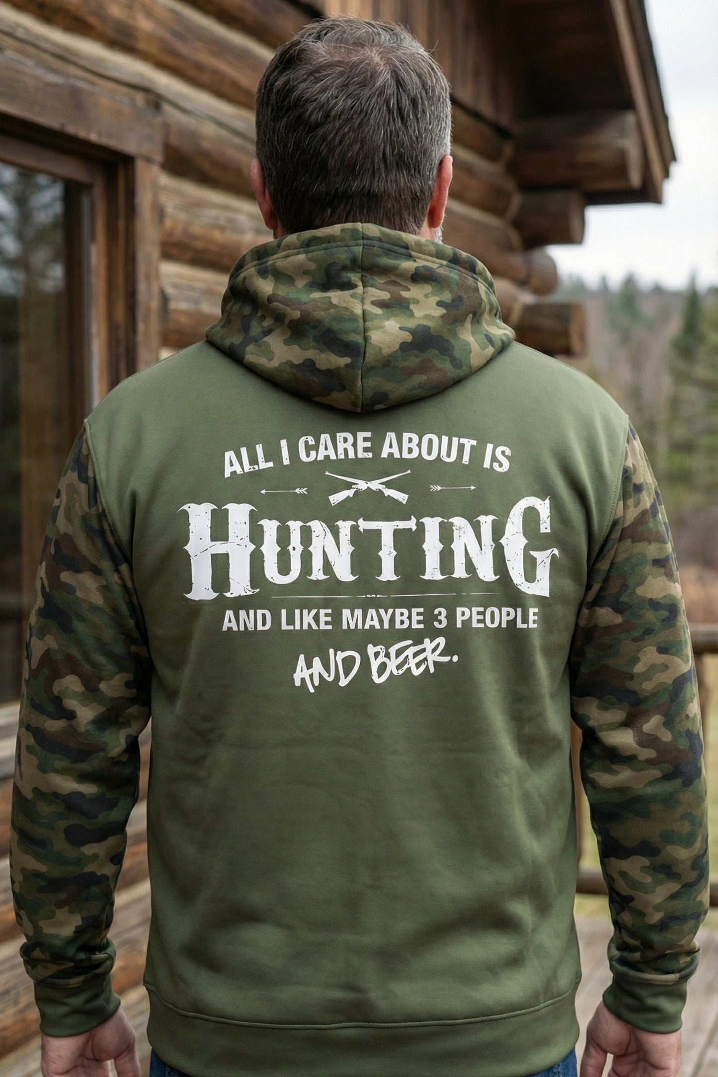 Performance Hunting Fleece-Lined Hoodie - All I Care Is Hunting – HT5X