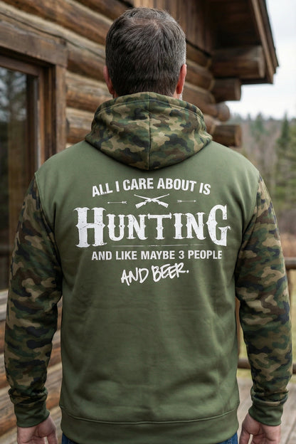 Performance Hunting Fleece-Lined Hoodie - All I Care Is Hunting – HT5X