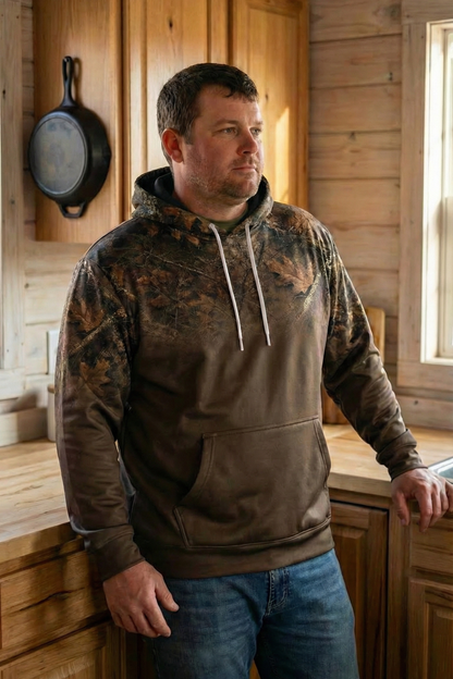 Hunter Fleece Hoodie - Autumn Forest Stag – DK7M