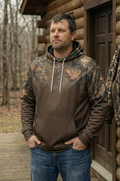 Hunter Fleece Hoodie - Autumn Forest Stag – DK7M