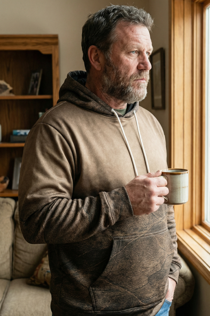 Hunter Fleece Hoodie - Mountain Ridge Deer Silhouette – LT3V