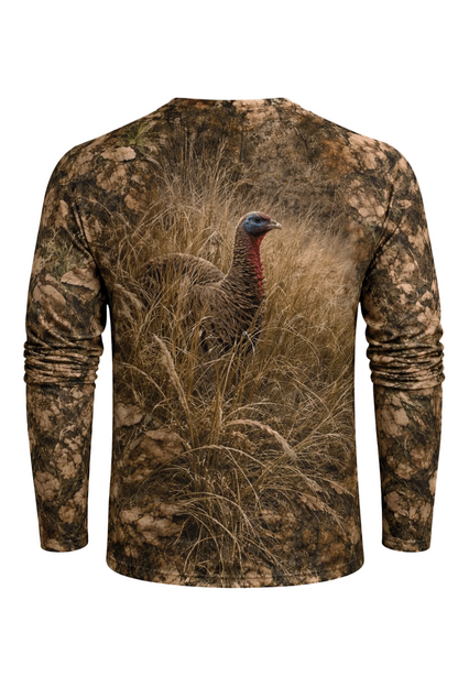 Performance Hunting Long Sleeve - Turkey On Bush - SRT03