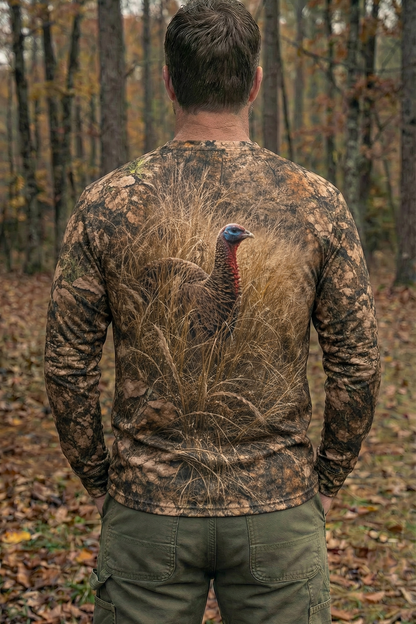 Performance Hunting Long Sleeve - Turkey On Bush - SRT03