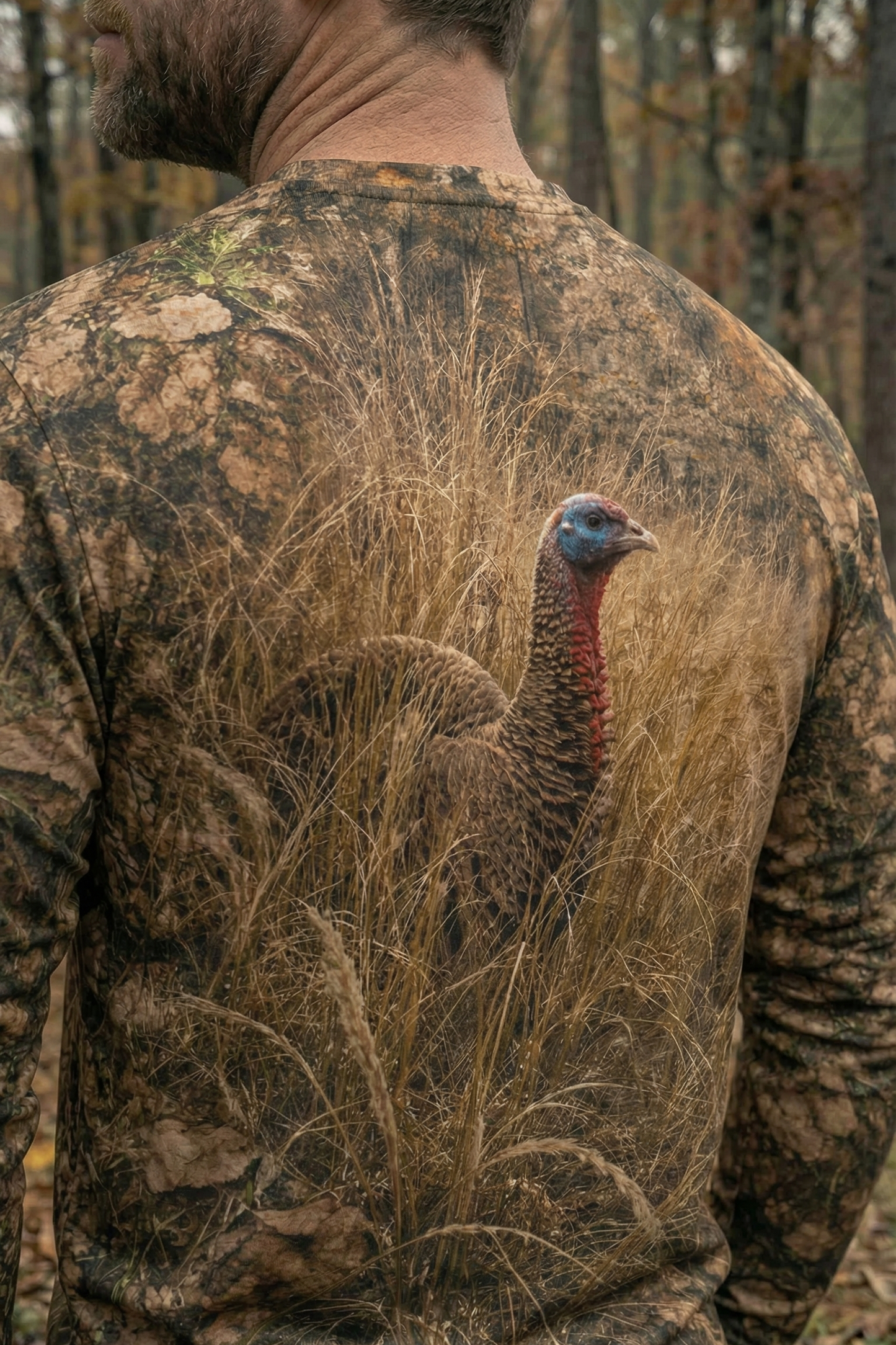 Performance Hunting Long Sleeve - Turkey On Bush - SRT03