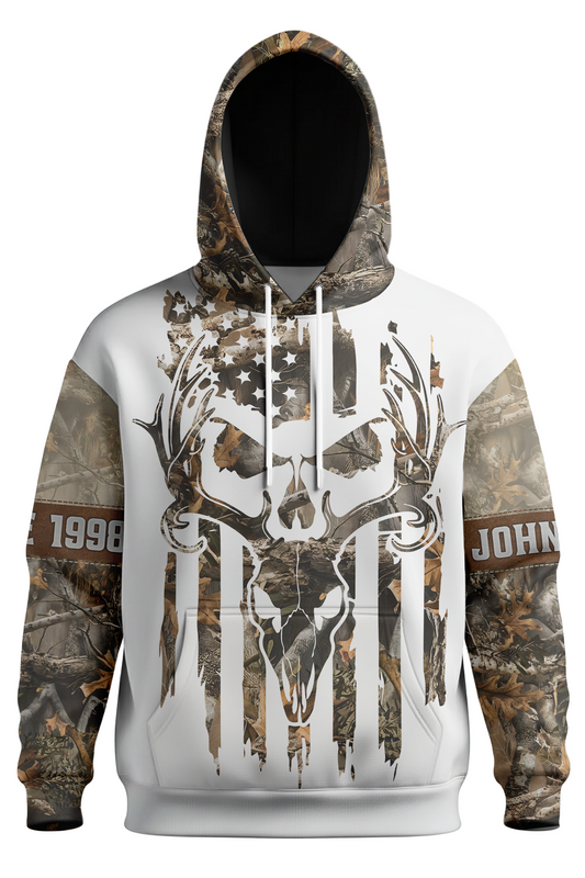 Everyday Hunter Hoodie - Ghost Antler - V6M1
