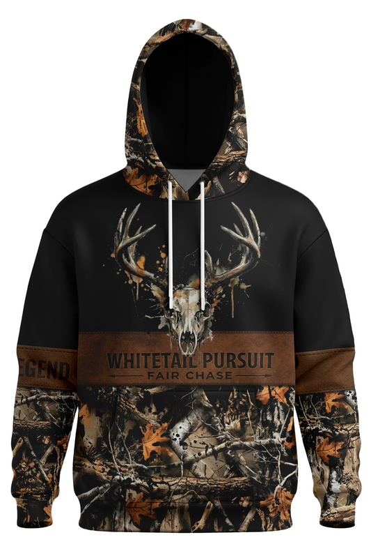 Everyday Hunter Hoodie - Whitetail Skull Fair Chase - WT06
