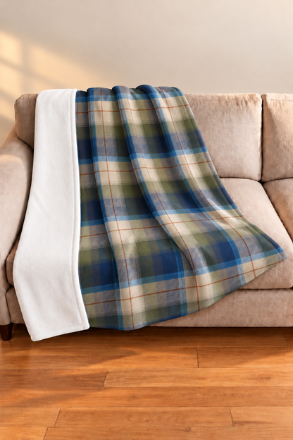 Blue Ridge Flannel Plaid Fleece Throw