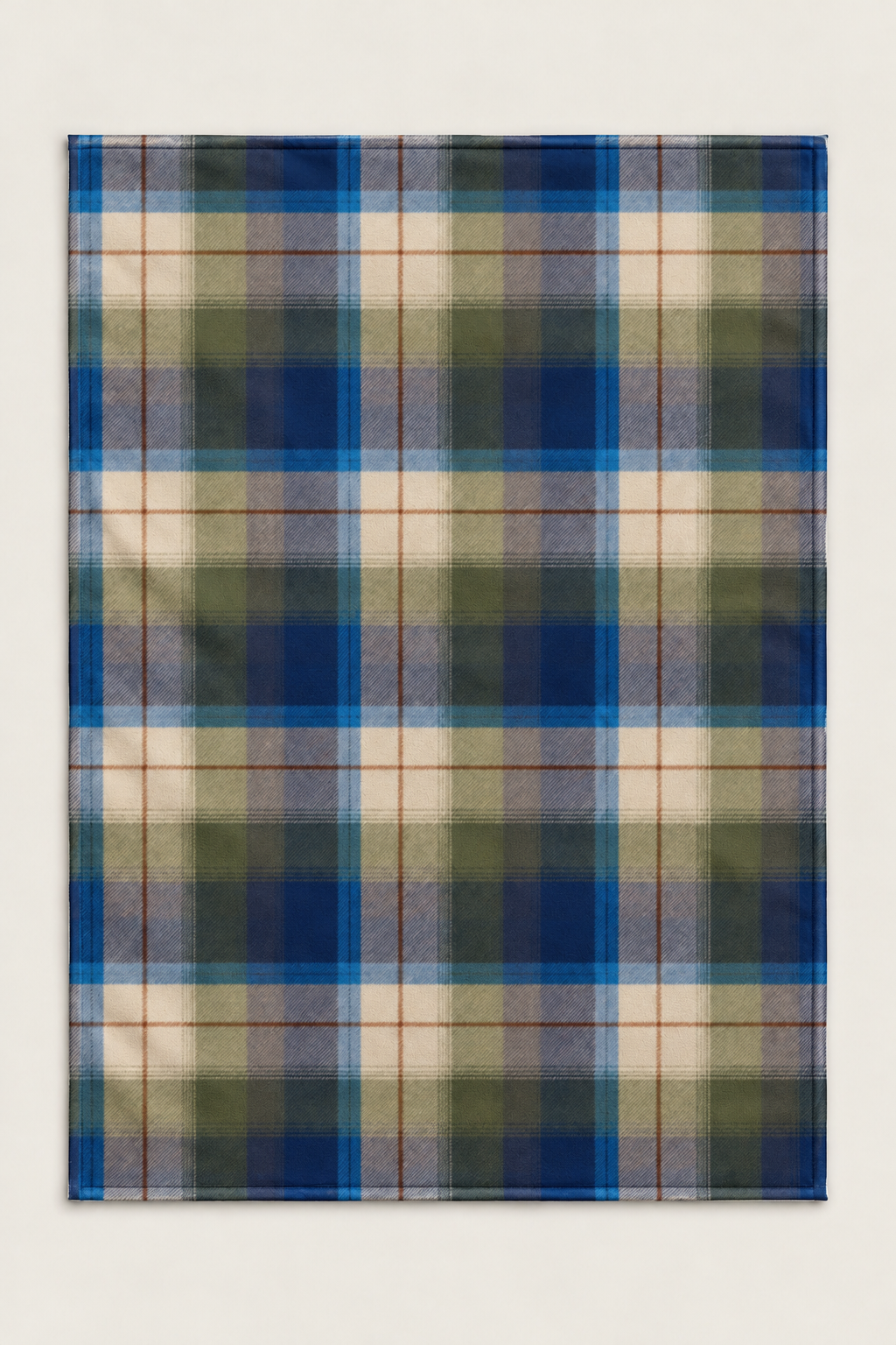 Blue Ridge Flannel Plaid Fleece Throw