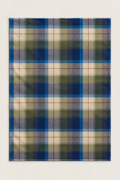 Blue Ridge Flannel Plaid Fleece Throw