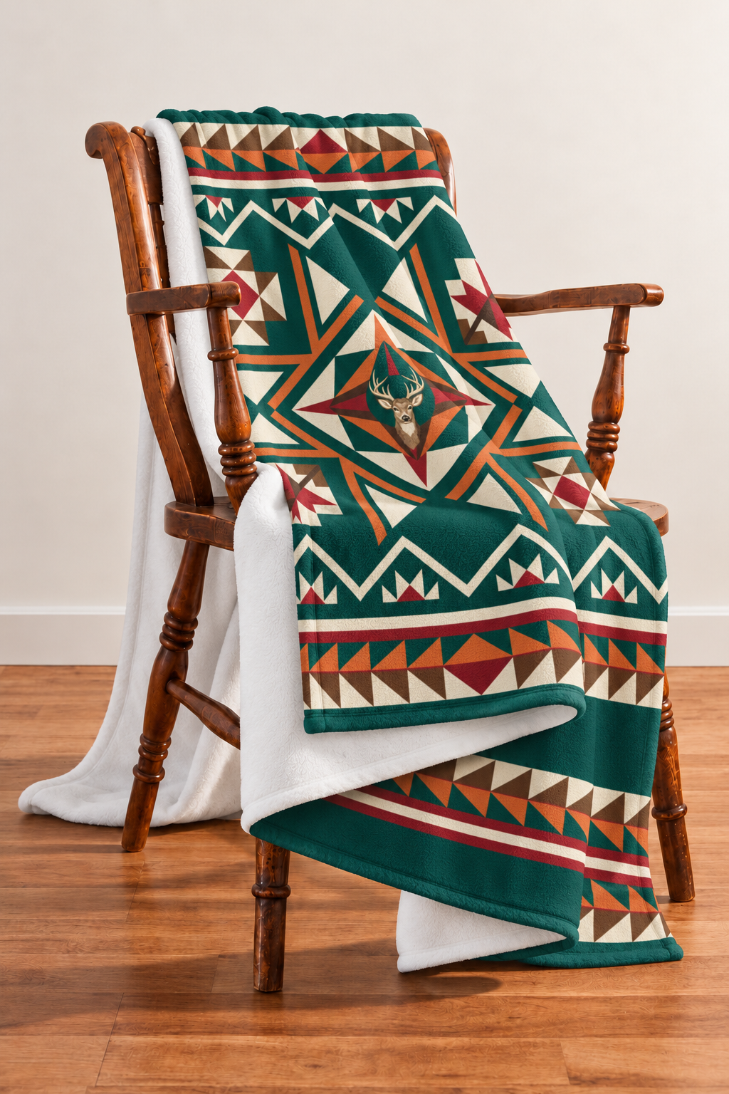 Evergreen Star Whitetail Fleece Throw
