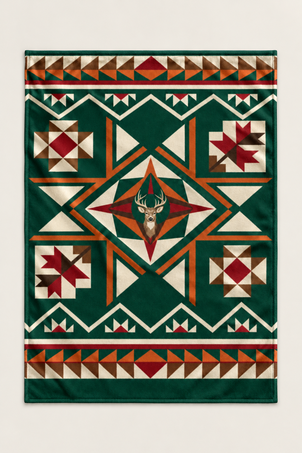 Evergreen Star Whitetail Fleece Throw