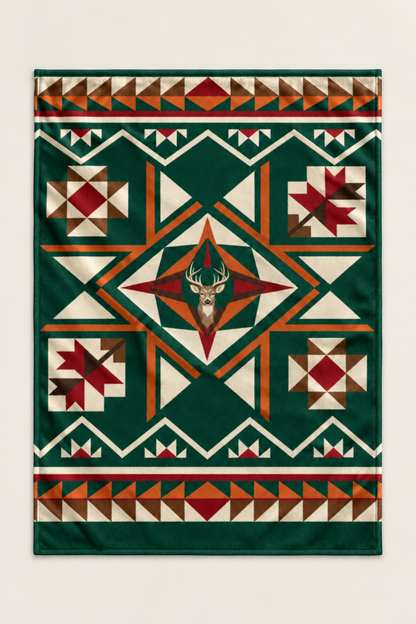 Evergreen Star Whitetail Fleece Throw