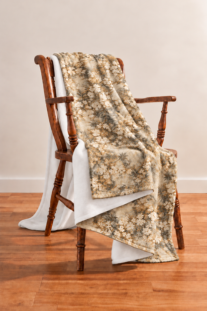Wild Dogwood Camo Fleece Throw