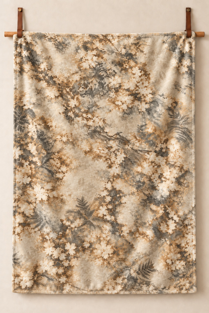 Wild Dogwood Camo Fleece Throw