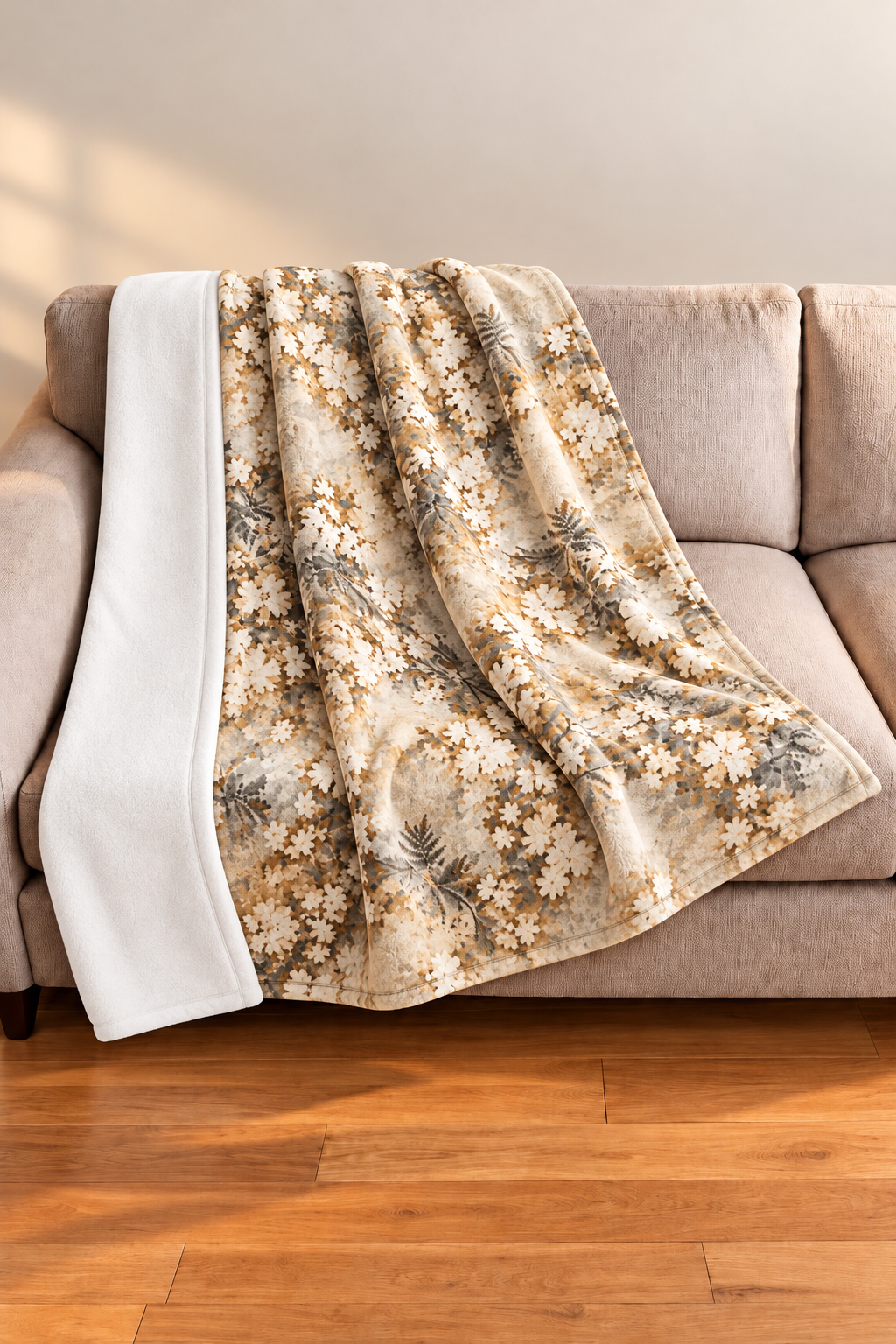 Wild Dogwood Camo Fleece Throw