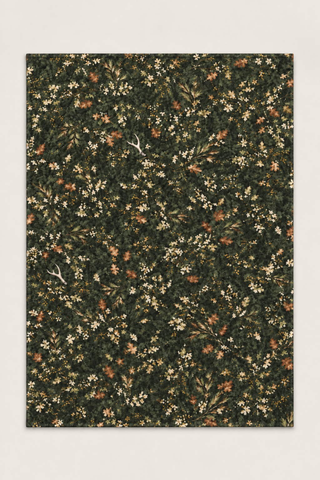 Evergreen Forest Floor Fleece Throw