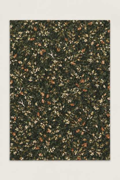 Evergreen Forest Floor Fleece Throw