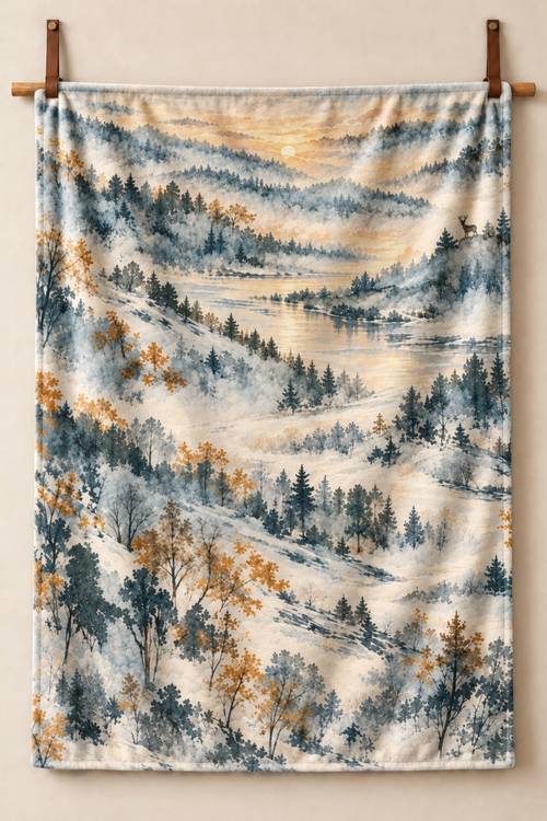 Misty Valley Whitetail Fleece Throw