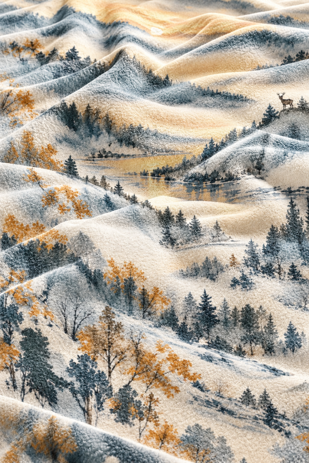 Misty Valley Whitetail Fleece Throw