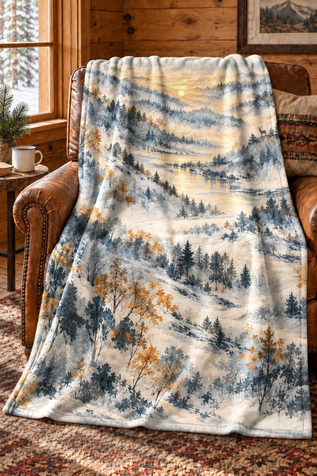 Misty Valley Whitetail Fleece Throw