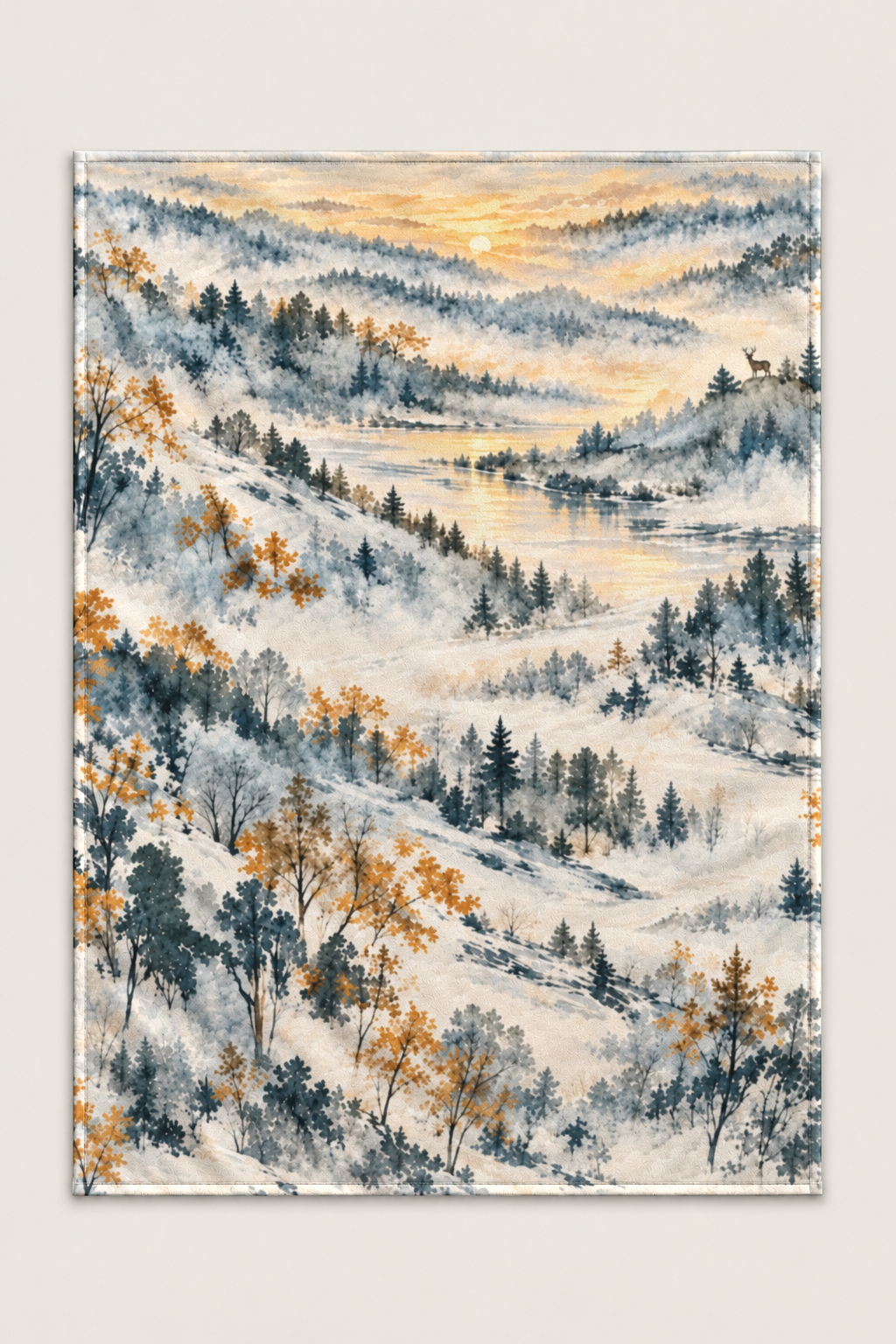 Misty Valley Whitetail Fleece Throw