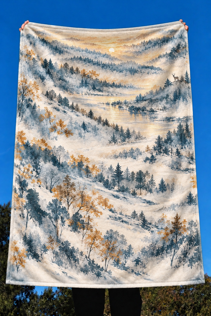Misty Valley Whitetail Fleece Throw