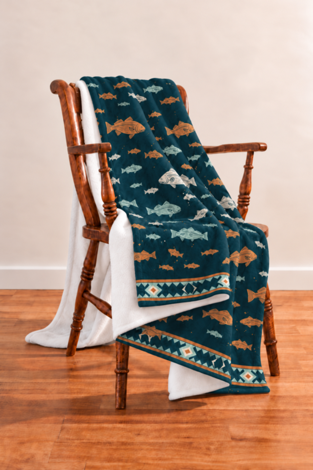 Bayou Redfish Fleece Throw