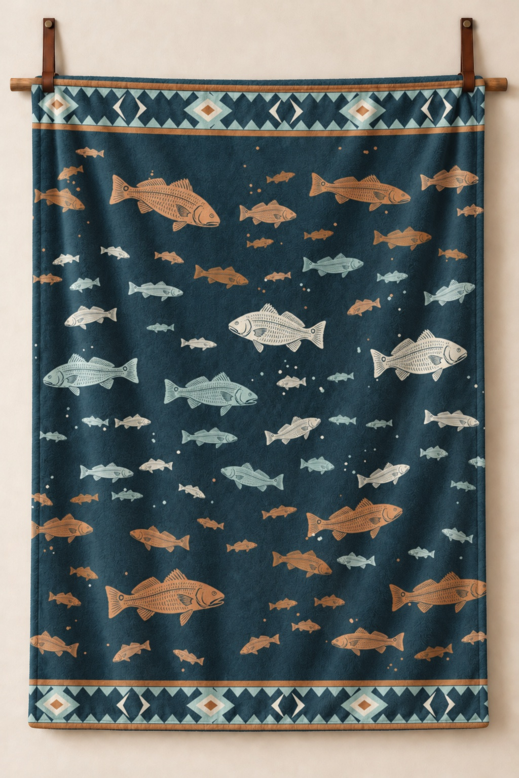 Bayou Redfish Fleece Throw
