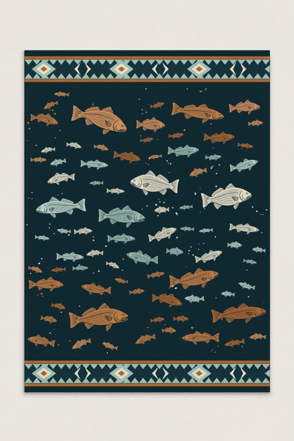 Bayou Redfish Fleece Throw