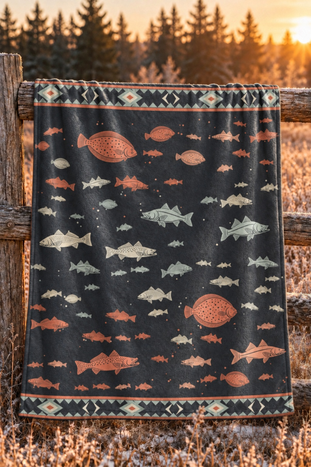Inshore Slam Fleece Throw