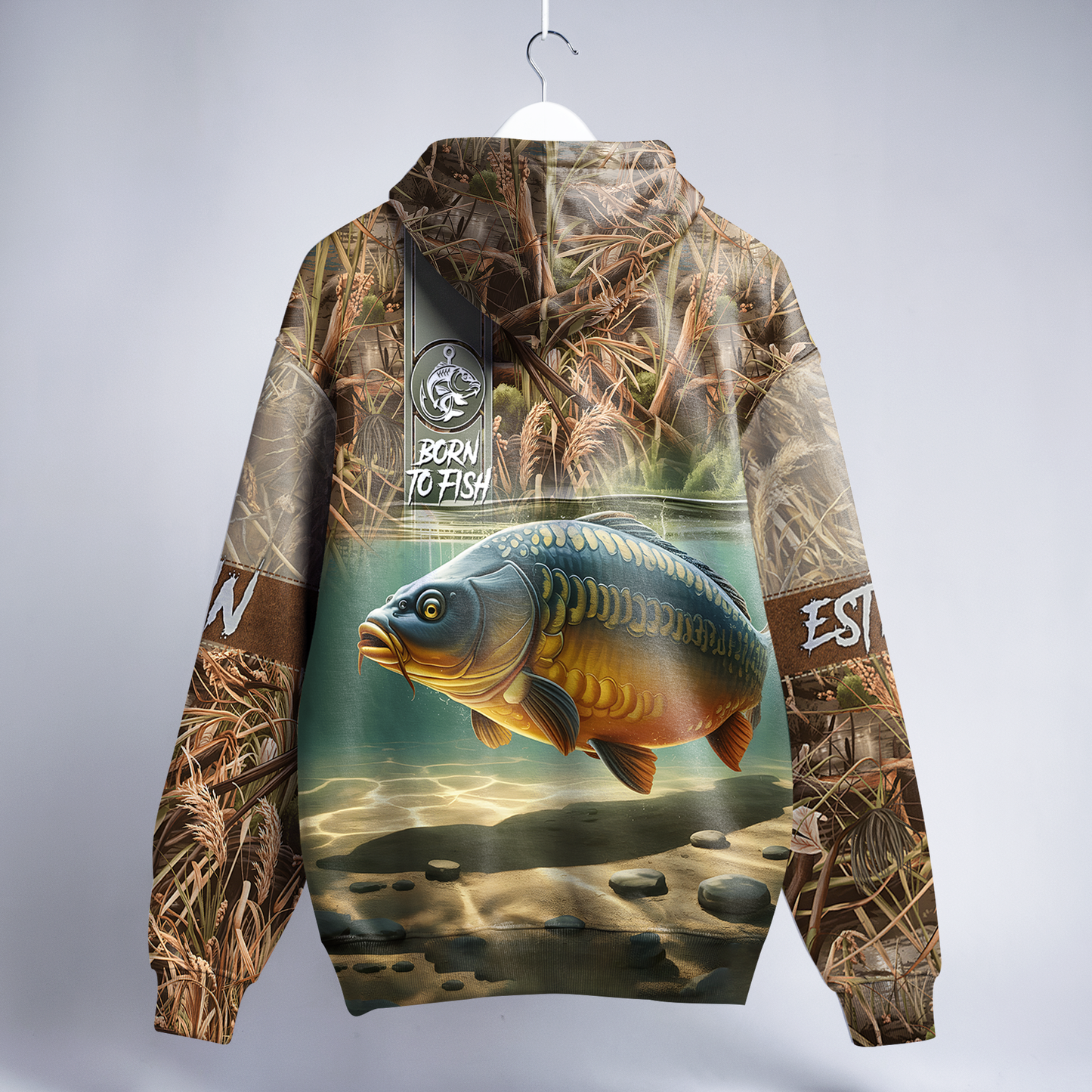 Carp Legend Personalized Zip Hoodie