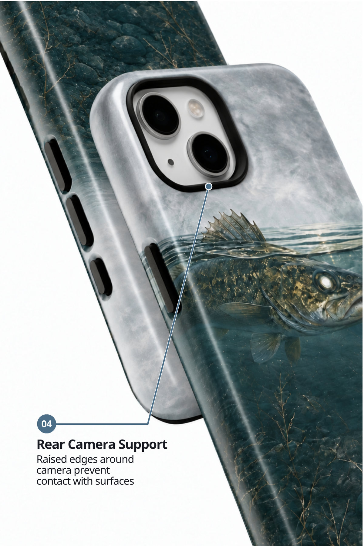 Tough Phone Case - Northern Depths Walleye