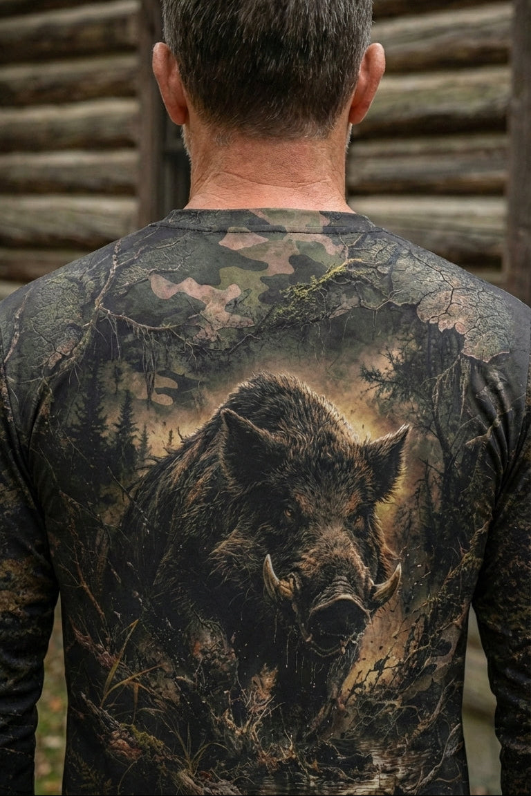 Performance Hunting Long Sleeve - Swamp Boar Fog - SF3M
