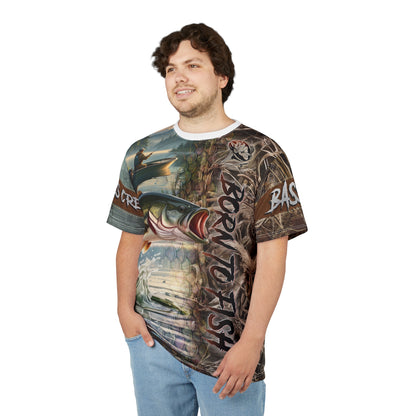 Bass Fishing Legend Personalized Unisex Cut & Sew Tee