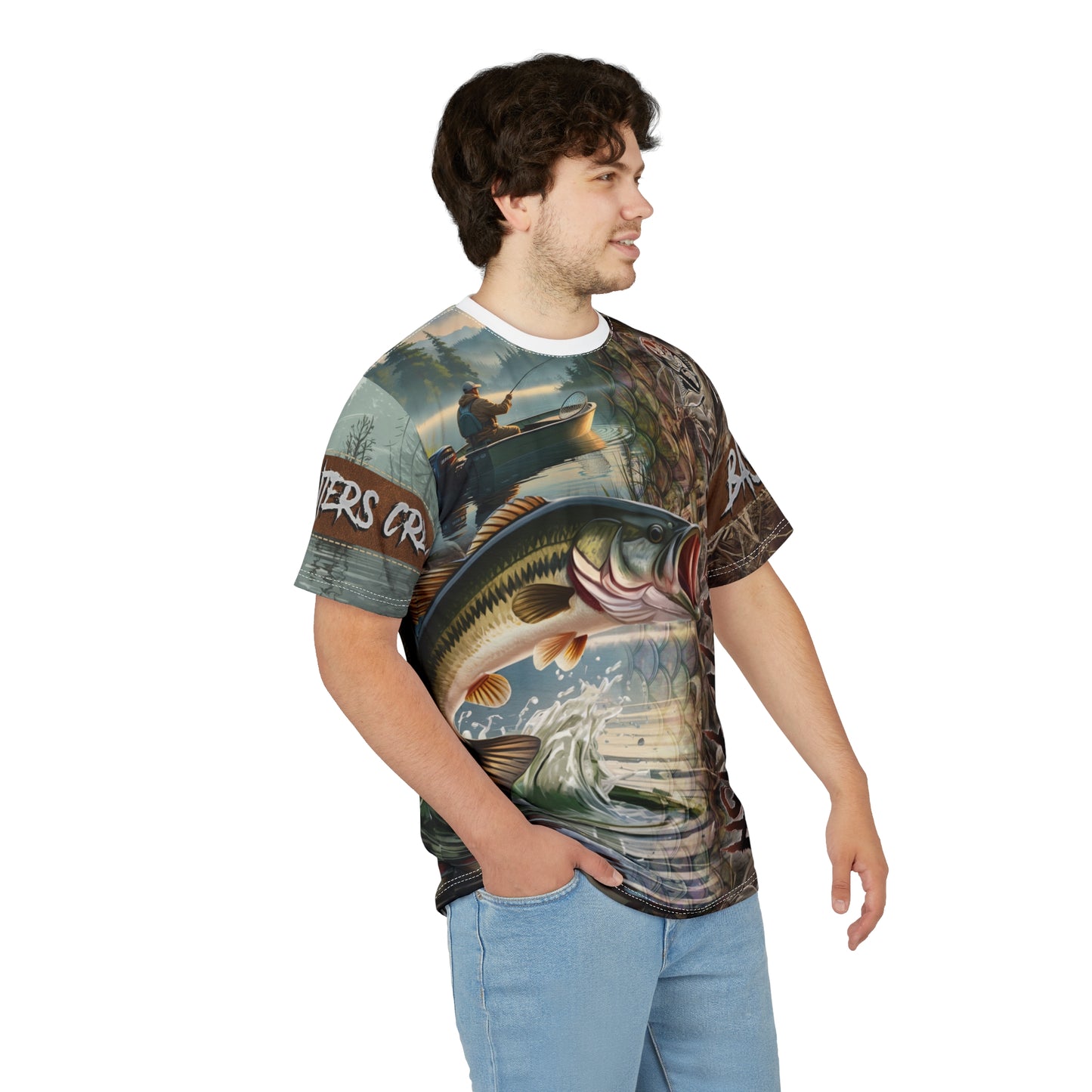Bass Fishing Legend Personalized Unisex Cut & Sew Tee