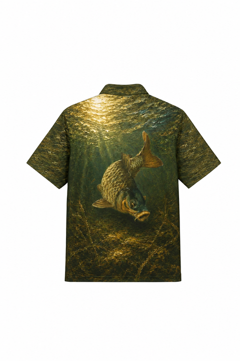 Short Sleeve Shirt - Swamp Green Carp