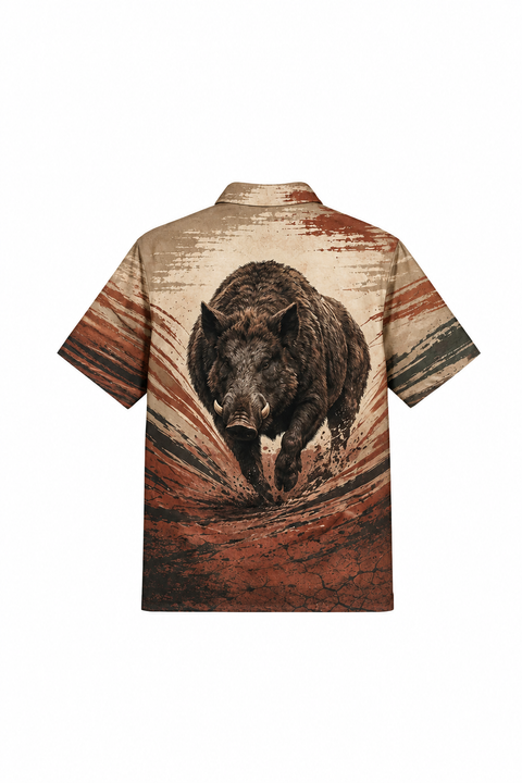 Short Sleeve Shirt - Clay Dust Hog Charge