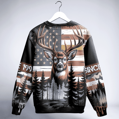 American Whitetail Patriot Personalized Unisex Sweatshirt