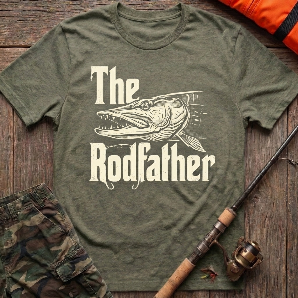 The Rodfather Fishing T-Shirt