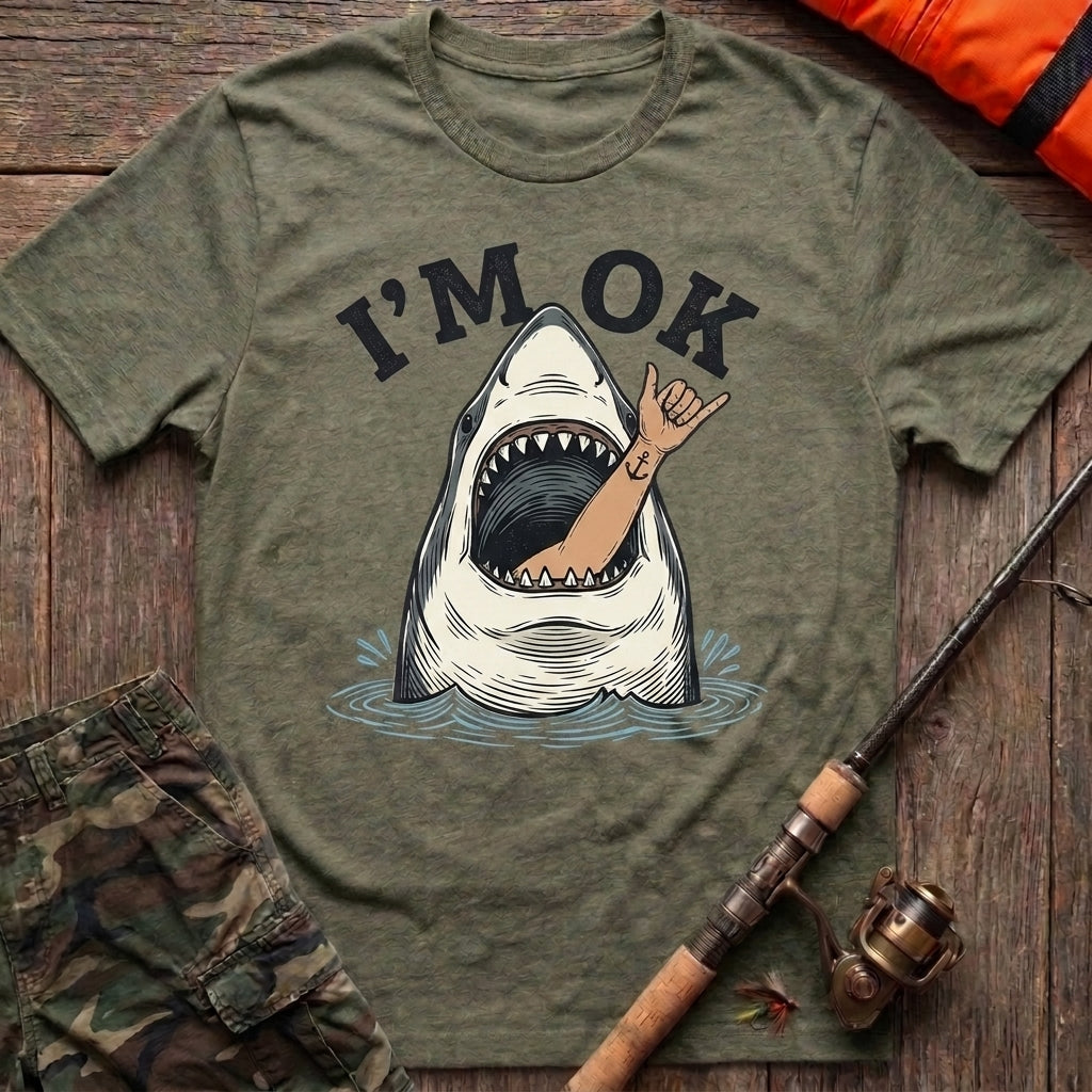 I'm OK Shark Fishing T-Shirt