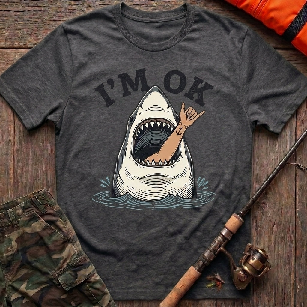 I'm OK Shark Fishing T-Shirt