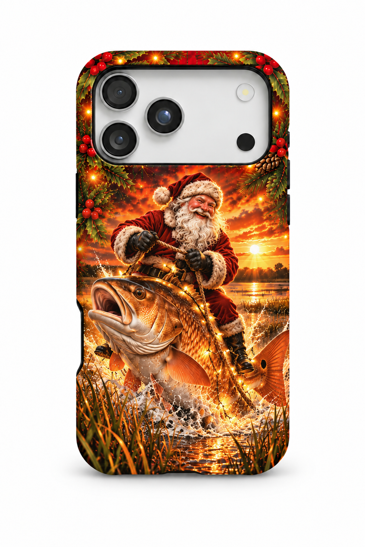 Santa Bull Red Holly Night - TPC017U