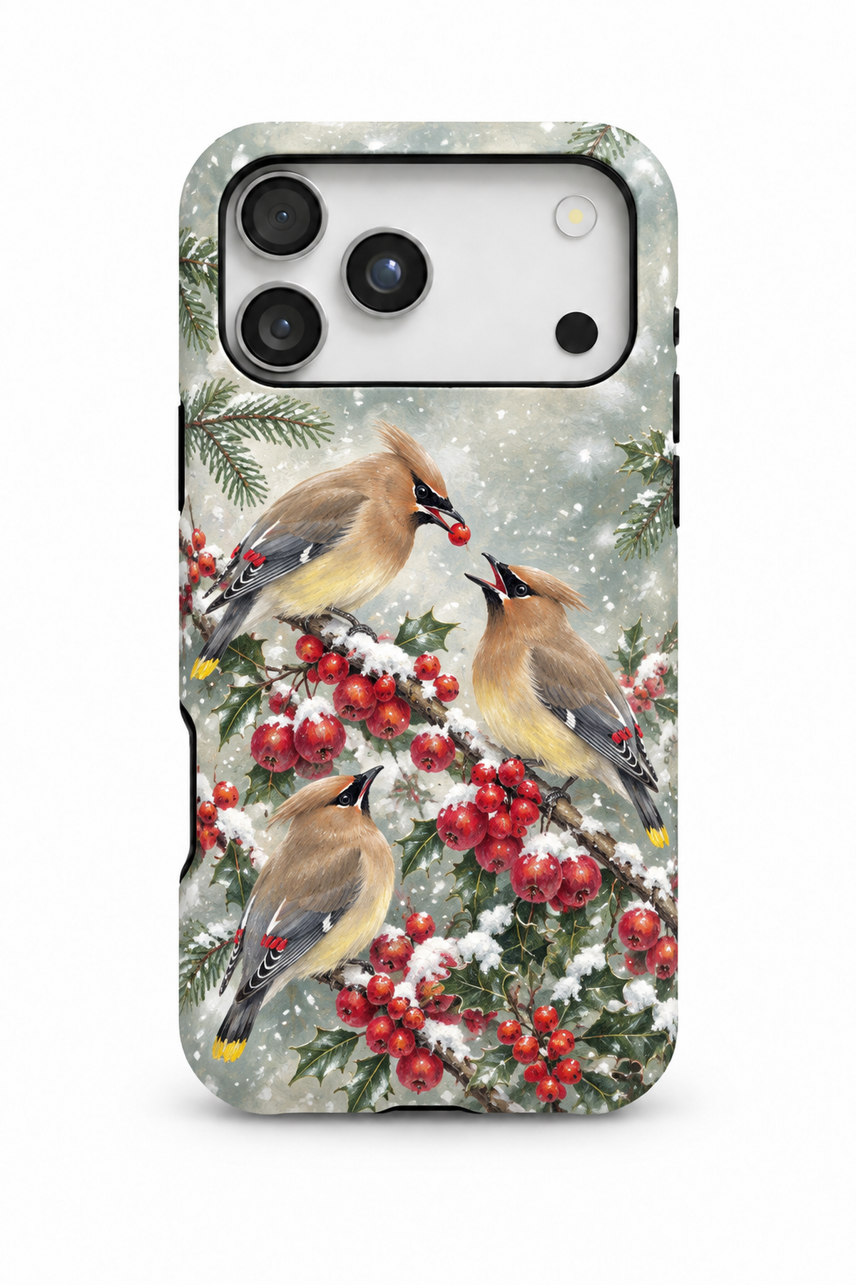 Cedar Waxwings Berry Feast - TPC08XM