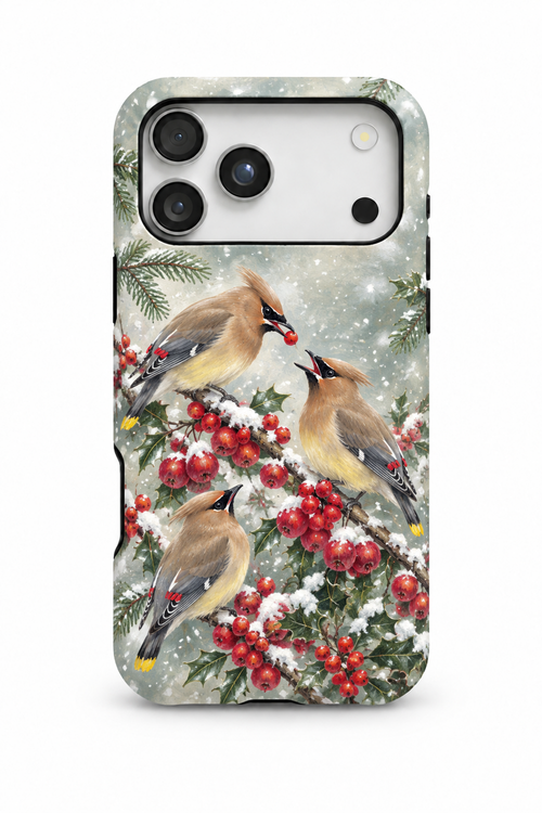 Cedar Waxwings Berry Feast - TPC08XM