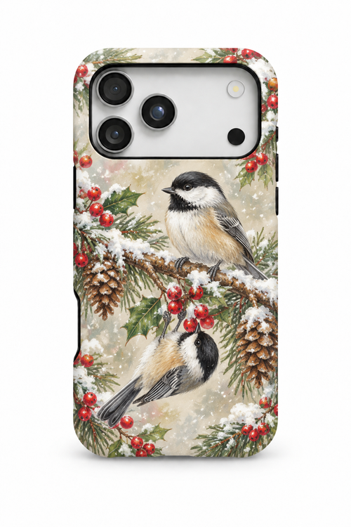 Chickadees Pine and Holly - TPC09XM